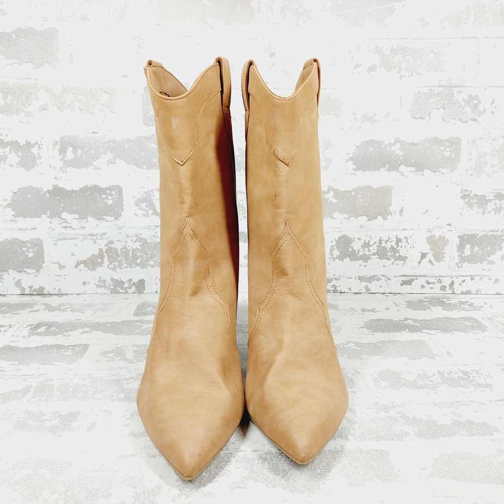 NEW Dolce Vita Apres Western Pointed Sleek Slim Heel Pull-On Cowboy Boots K625 - Picture 7 of 12